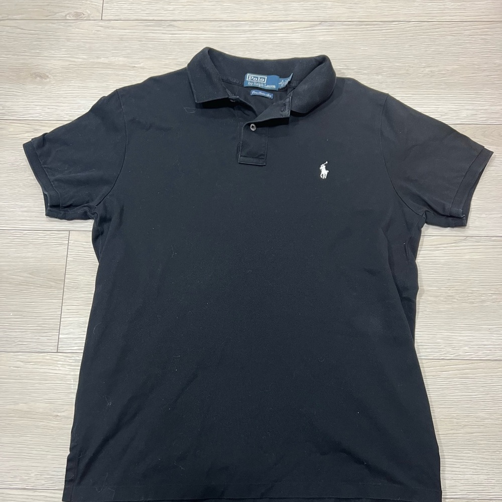 Black Polo by Ralph Lauren Custom-Fit